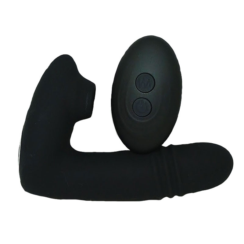 Estimulador de Clitóris e Ponto G em Silicone com Controle Remoto, Recarregável via Cabo USB com 10 Movimentos de Pulsação e Vai e Vem - L&Z Millemie | 9 x 2,8 cm | Disponível em 2 Cores - 10