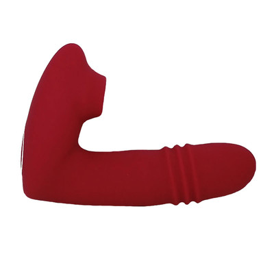 Foto 2 do produto Estimulador de Clitóris e Ponto G em Silicone com Controle Remoto, Recarregável via Cabo USB com 10 Movimentos de Pulsação e Vai e Vem - L&Z Millemie | 9 x 2,8 cm | Disponível em 2 Cores
