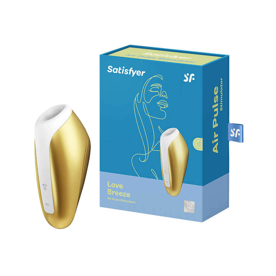 Estimulador de Clitóris Recarregável com 11 Modos de Sucção - Satisfyer Love Breeze - 9,6 x 4,4 cm | Disponível em 3 Cores - 9