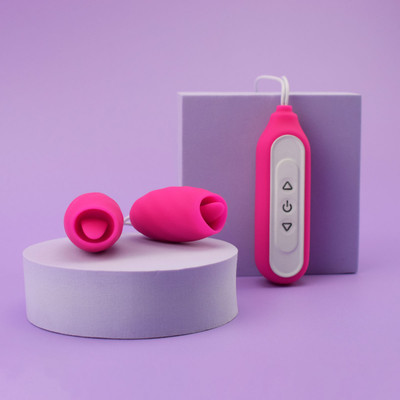 Estimulador de Clítoris Recarregável com 2 Cápsulas Vibratórias em Silicone, 9 Modos de Vibração e Controle Remoto com Fio - S-Hande Chomper | Disponível em 2 cores