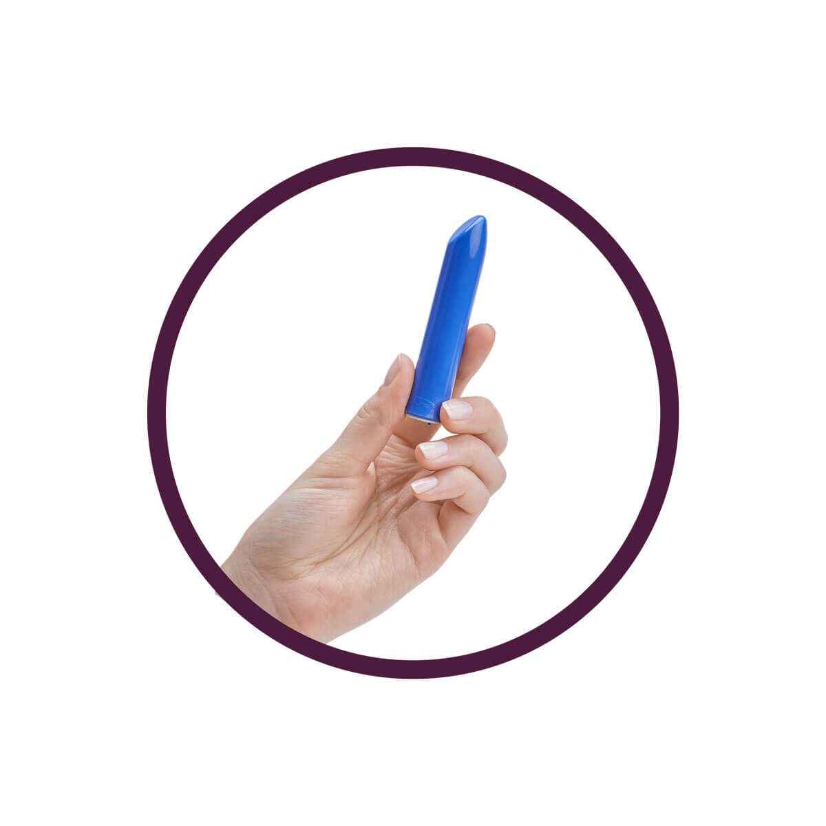 Estimulador de Clítoris Recarregável com 8 Modos de Vibrações, a Prova D'Água - We-Vibe Tango - 8,5 x 1,5 cm  | Cor: Azul - 2