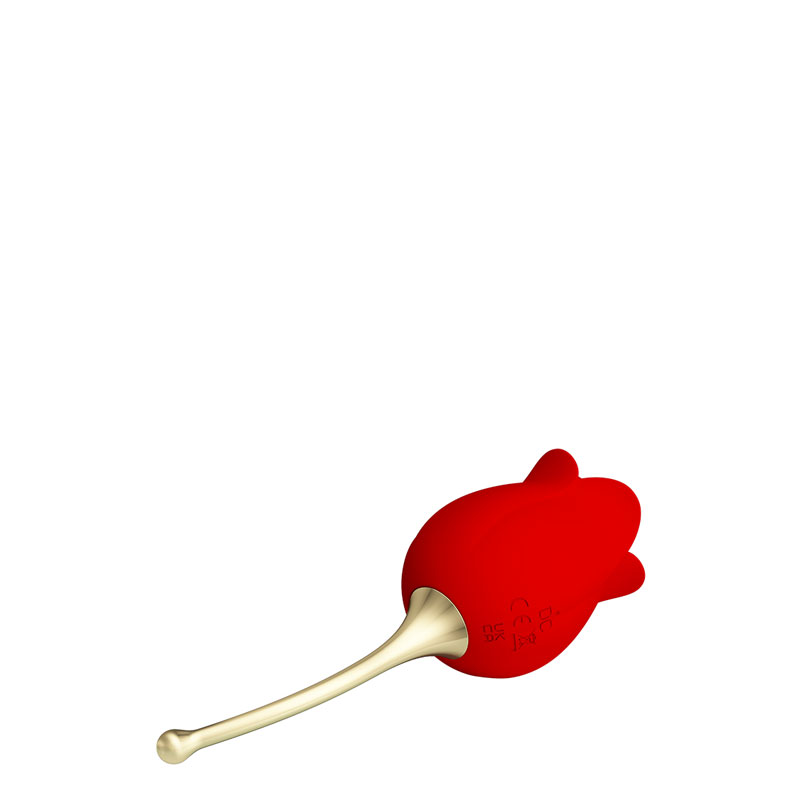 Estimulador de Clitóris Recarregável em Formato de Flor com 12 Modos de Vibração - Pretty Love Rose Lover | 14,2 x 4,9 cm - 4