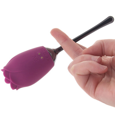 Estimulador de Clitóris Recarregável em Formato de Flor com 9 Modos de Vibrações - Evolved Playboy Pleasure Petal | 15,6 x 4,4 cm