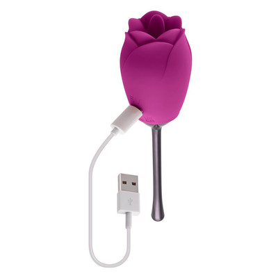 Foto 6 do produto Estimulador de Clitóris Recarregável em Formato de Flor com 9 Modos de Vibrações - Evolved Playboy Pleasure Petal | 15,6 x 4,4 cm