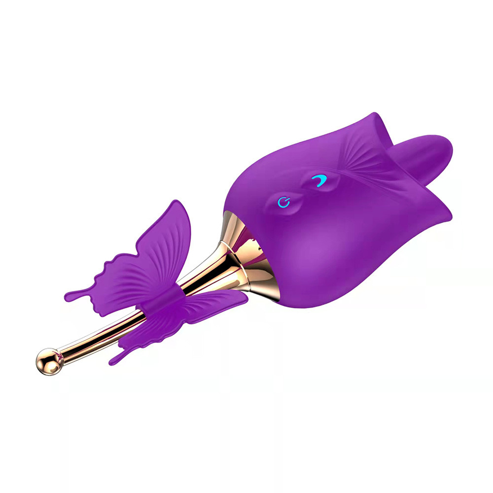 Estimulador de Clítoris Recarregável em Formato de Rosa com 10 Modos de Vibrações e 10 de Intensidade - Man Ting Hua Dancing Spirit | Disponível em 2 Cores - 4