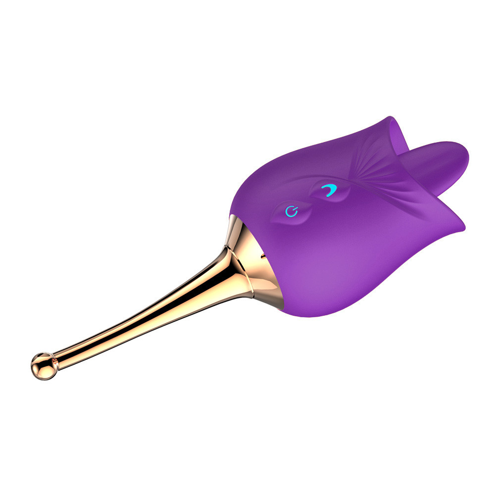 Estimulador de Clítoris Recarregável em Formato de Rosa com 10 Modos de Vibrações e 10 de Intensidade - Man Ting Hua Dancing Spirit | Disponível em 2 Cores - 5