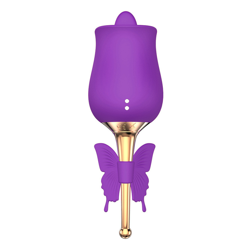 Estimulador de Clítoris Recarregável em Formato de Rosa com 10 Modos de Vibrações e 10 de Intensidade - Man Ting Hua Dancing Spirit | Disponível em 2 Cores - 6