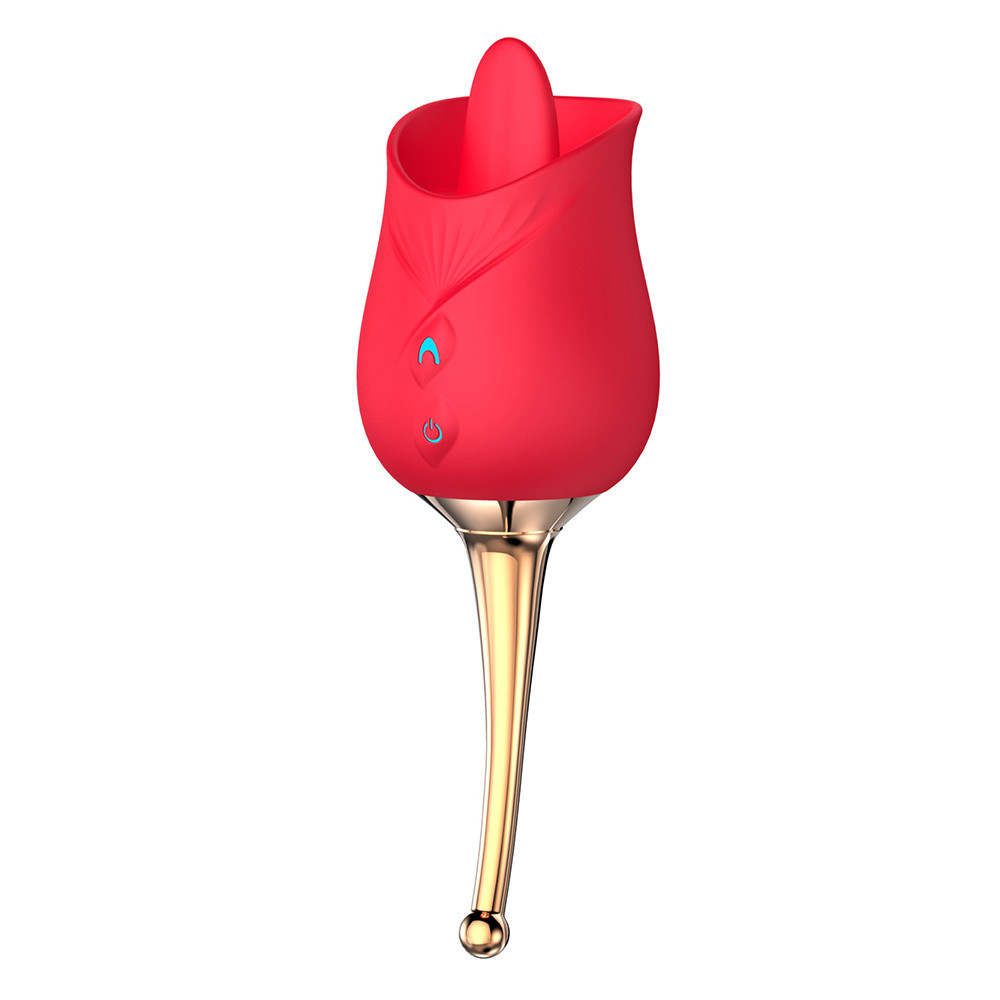 Estimulador de Clítoris Recarregável em Formato de Rosa com 10 Modos de Vibrações e 10 de Intensidade - Man Ting Hua Dancing Spirit | Disponível em 2 Cores - 11