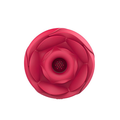 Foto 4 do produto Estimulador de Clitóris Recarregável no Formato de Rosa com 9 Pulsações e Cerdas Estimuladoras - S-Hande Immortal Flower 2 | 6,8 x 5,7 cm
