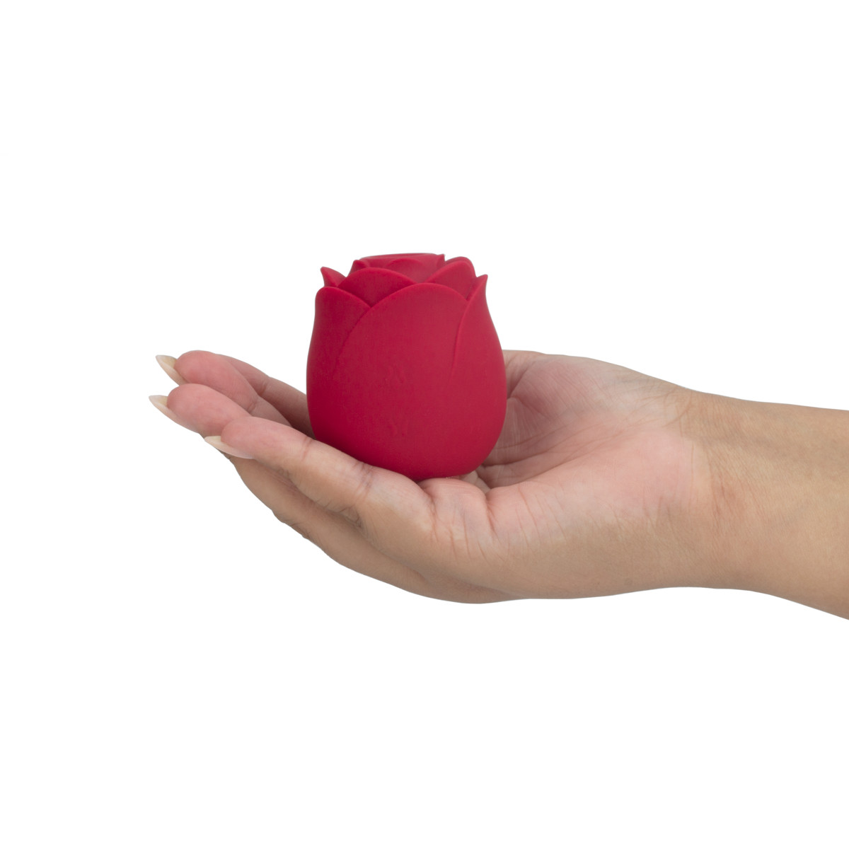 Estimulador de Clitóris Recarregável no Formato de Rosa com 9 Pulsações e Cerdas Estimuladoras - S-Hande Immortal Flower 2 | 6,8 x 5,7 cm - 8