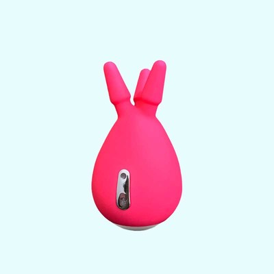 Estimulador de Clitóris em Silicone com 3 Pontas Massageadoras, 10 Modos de Vibração e Recarregável - Good Vibe Toys | 9 x 5 cm