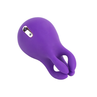 Foto 2 do produto Estimulador de Clitóris em Silicone com 4 Pontas Massageadoras, 10 Modos de Vibração e Recarregável - Good Vibe Toys | 9,6 x 5 cm