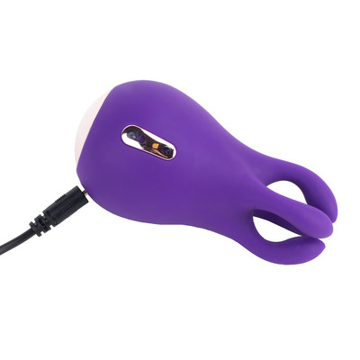 Foto 3 do produto Estimulador de Clitóris em Silicone com 4 Pontas Massageadoras, 10 Modos de Vibração e Recarregável - Good Vibe Toys | 9,6 x 5 cm