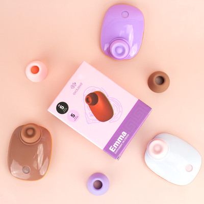Estimulador de Clitóris em Silicone com 5 Modos de Pulsação e Recarregável - Exclusiva Emma | Disponível em 4 Cores