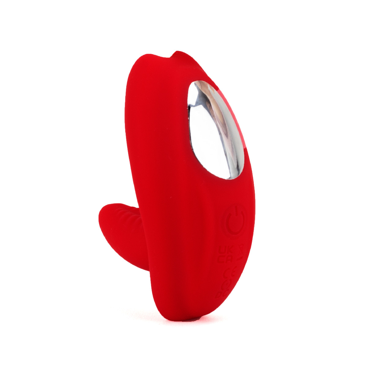 Estimulador em Silicone no Formato Boca com Língua, 9 Modos de Vibração, Controle por App e Carregamento via USB - 7,7 x 3,9 cm - 3