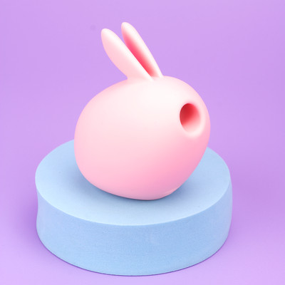 Estimulador de Clitóris em Silicone com Formato de Coelho, Recarregável via USB, 10 Modos de Pulsação e Vibração - Honey Boc