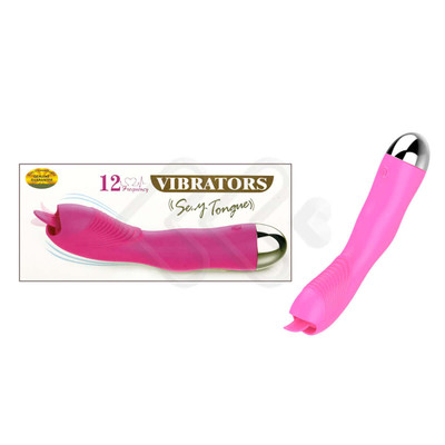 Foto 1 do produto Estimulador de Clitóris em Silicone com Língua, 10 Modos de Vibração e Carregamento via USB - Vibrators Sexy Tongue | Disponível em 2 Cores