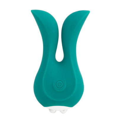 Foto 2 do produto Estimulador de Clitóris em Silicone com Ponta Dupla Massageadoras, 10 Modos de Vibração e Recarregável - Lilo Happy Rabbit | 12 x 5,8 cm | Disponível em 4 Cores
