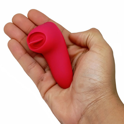 Estimulador de Clitóris em Silicone, Recarregável com 12 Movimentos de Língua - Mimosa Love | 8 x 5 cm | Disponível em 3 Cores