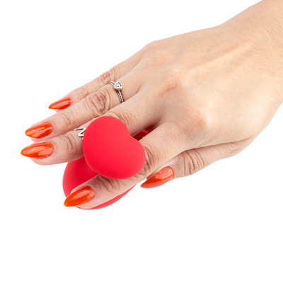 Foto 6 do produto Estimulador de Clitóris com Suporte em Formato de Coração, 10 Modos de Pulsação e Recarregável - Loving Heart Bump Orgasm | 6,6 x 3,8 cm