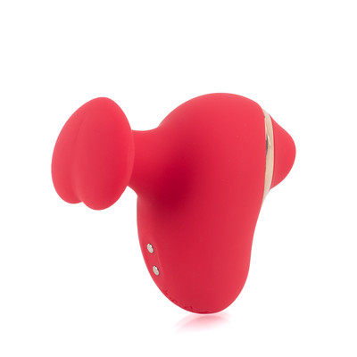 Foto 2 do produto Estimulador de Clitóris com Suporte em Formato de Coração, 10 Modos de Pulsação e Recarregável - Loving Heart Bump Orgasm | 6,6 x 3,8 cm