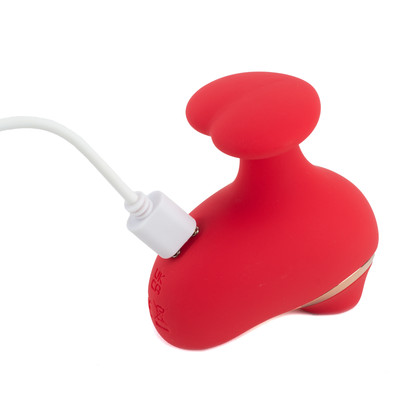 Foto 5 do produto Estimulador de Clitóris com Suporte em Formato de Coração, 10 Modos de Pulsação e Recarregável - Loving Heart Bump Orgasm | 6,6 x 3,8 cm