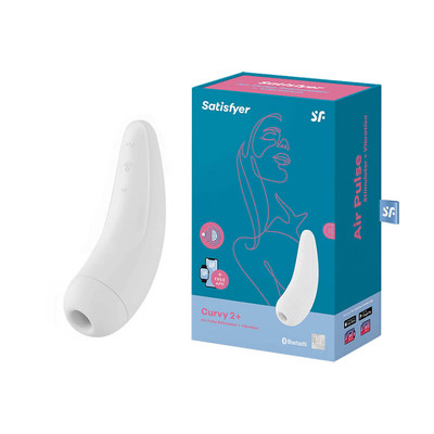 Foto 7 do produto Estimulador de Clitóris com Tecnologia de Sucção e Vibração - Satisfyer Curvy 2+ | Disponível em 2 Cores