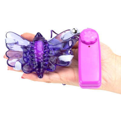 Foto 4 do produto Estimulador Feminino em Forma de Borboleta com Vibração Multivelocidade e Cinta Elástica - Borboleta Mágica | Disponível em 3 Cores