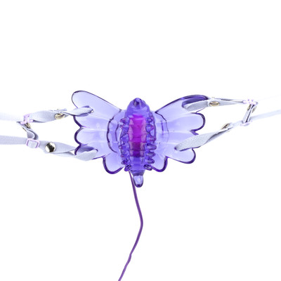 Foto 2 do produto Estimulador Feminino em Forma de Borboleta com Vibração Multivelocidade e Cinta Elástica - Borboleta Mágica | Disponível em 3 Cores