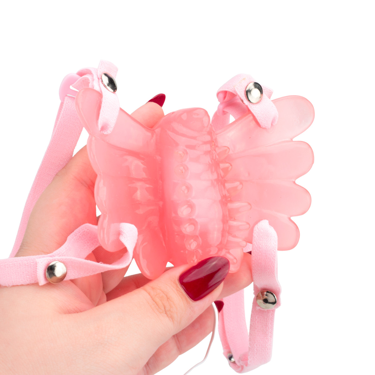 Estimulador Feminino em Forma de Borboleta com Vibração Multivelocidade e Cinta Elástica - Borboleta Mágica | Disponível em 3 Cores - 7