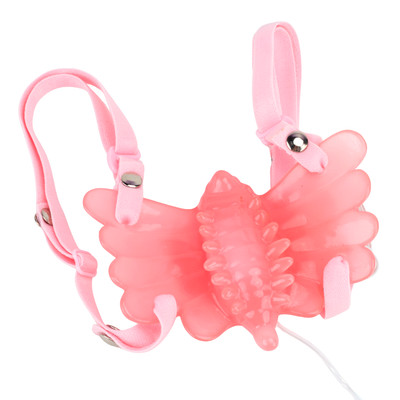 Foto 6 do produto Estimulador Feminino em Forma de Borboleta com Vibração Multivelocidade e Cinta Elástica - Borboleta Mágica | Disponível em 3 Cores