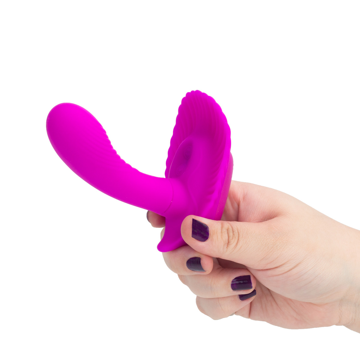 Estimulador em Forma de Concha com Mini Penetrador Texturizado, 10 Modos de Vibração - Pretty Love Fancy Clamshell 2 | 8,8 x 2,8 cm - 5