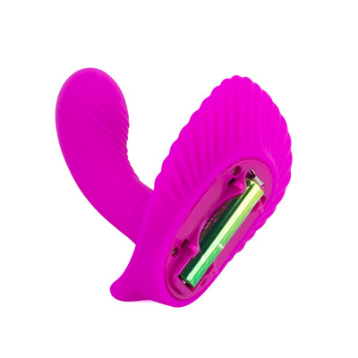 Foto 4 do produto Estimulador em Forma de Concha com Mini Penetrador Texturizado, 10 Modos de Vibração - Pretty Love Fancy Clamshell 2 | 8,8 x 2,8 cm