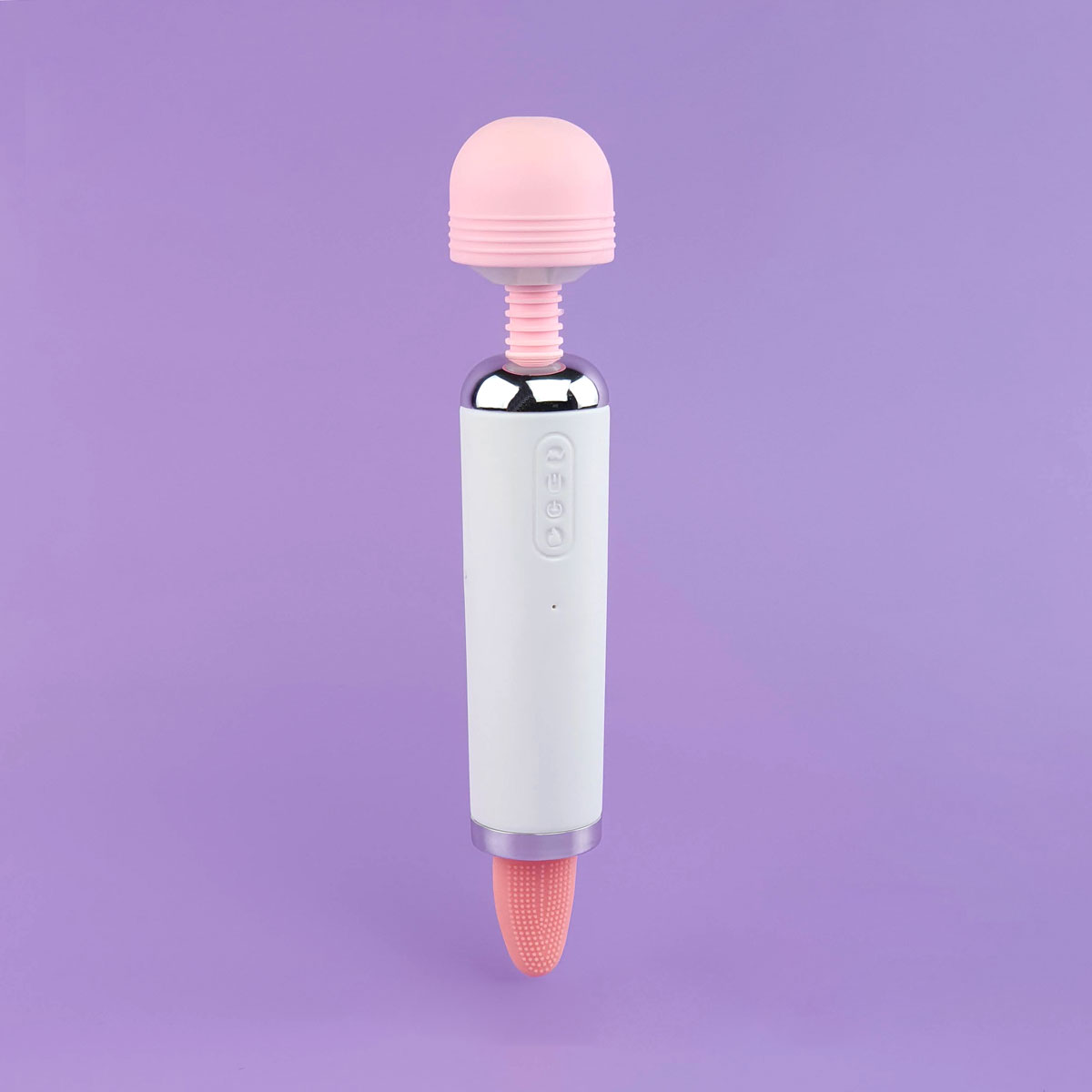 Estimulador com Língua, 7 Movimentos, 3 Modos de Sucção, Função Aquecimento e Massageador com 12 Tipos de Vibração - 25 x 4,5 cm - 2