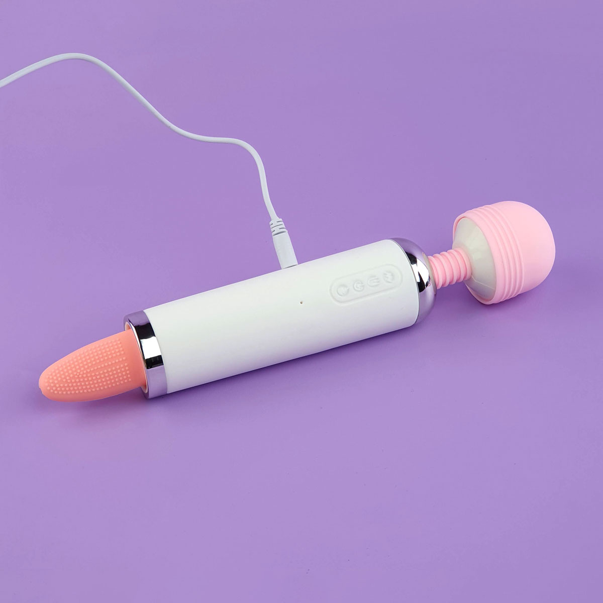 Estimulador com Língua, 7 Movimentos, 3 Modos de Sucção, Função Aquecimento e Massageador com 12 Tipos de Vibração - 25 x 4,5 cm - 6