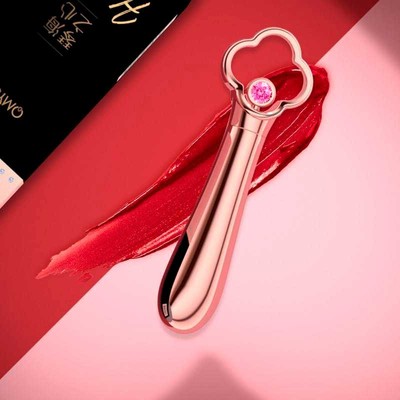 Foto 2 do produto Estimulador Luxuoso com 10 Modos de Vibração e Carregamento via Cabo USB - OMYSKY Heart Of The Ocean | 7,7 x 2,2 cm