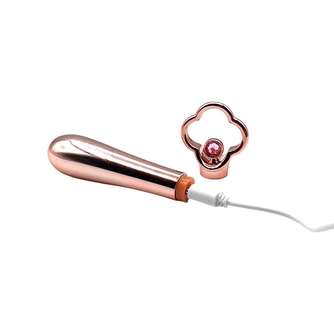 Estimulador Luxuoso com 10 Modos de Vibração e Carregamento via Cabo USB - OMYSKY Heart Of The Ocean | 7,7 x 2,2 cm - 4