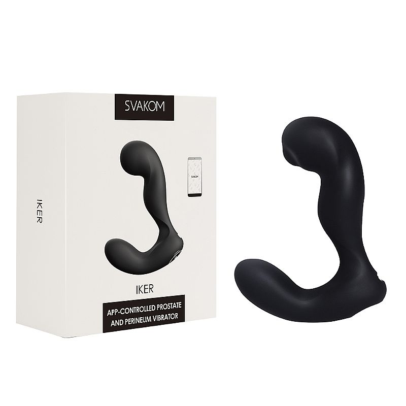 Estimulador Massageador de Próstata e Períneo em Silicone com 7 Modos de Vibração e Interação por App - Svakom Iker | 9,5 x 3,5 cm - 4