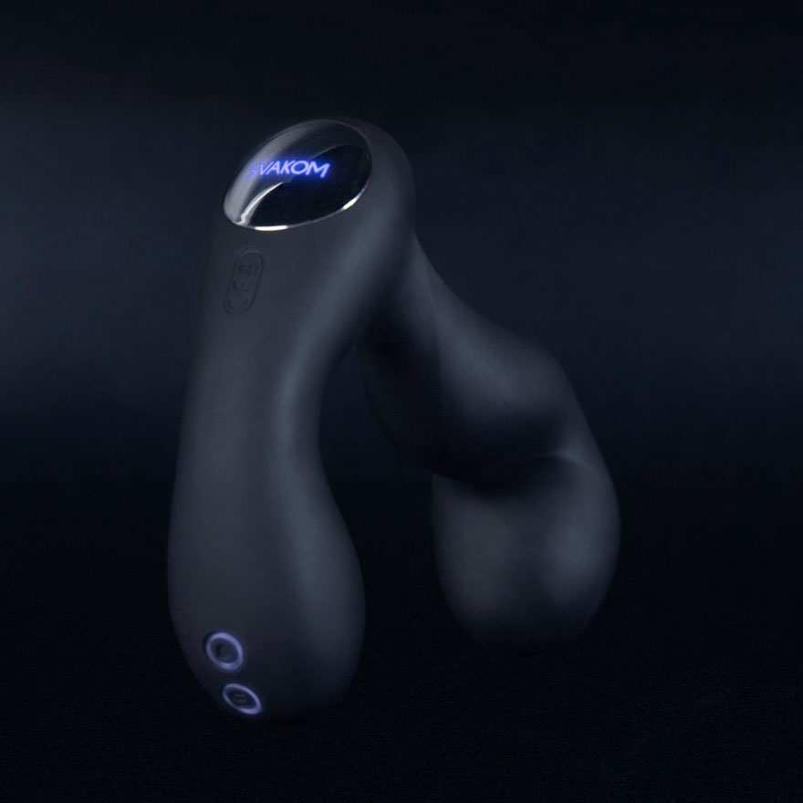 Estimulador Massageador de Próstata e Períneo em Silicone com 7 Modos de Vibração e Interação por App - Svakom Iker | 9,5 x 3,5 cm - 3