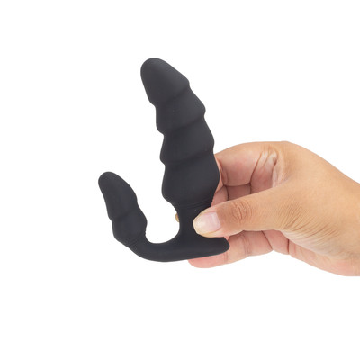 Estimulador Massageador de Próstata e Períneo em Silicone com 9 Modos de Vibração e Carregamento Via Cabo USB - S-Hande Dragon | 9,5 x 3,7 cm