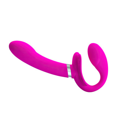 Foto 2 do produto Vibrador Strap On Duplo com Duplo Motor, 12 Modos de Vibração e Carregamento Via Cabo USB - Pretty Love Valerie | 11,6 x 3,2 cm