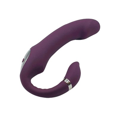 Foto 4 do produto Estimulador com Penetrador strapless em Silicone com 10 Modos de Vibração, 10 Movimentos e Recarregável - Pleasure Dreams | 15 x 3,6 cm | Disponível em 2 Cores