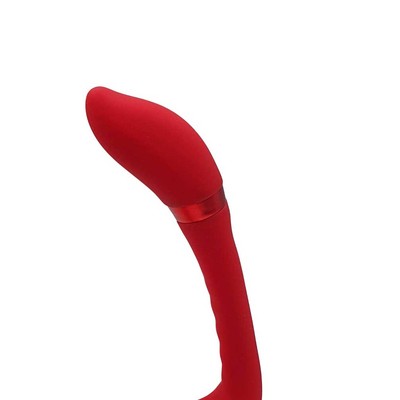 Foto 7 do produto Estimulador com Penetrador strapless em Silicone com 10 Modos de Vibração, 10 Movimentos e Recarregável - Pleasure Dreams | 15 x 3,6 cm | Disponível em 2 Cores