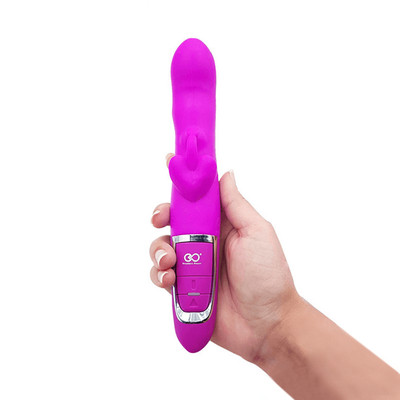 Estimulador de Ponto G e de Clítoris Recarregável em Silicone com 10 Modos de Vibrações e Nódulo Massageador - QuickShot High Power Vibration | 22,5 x 3,5 cm | Disponível em 3 Cores