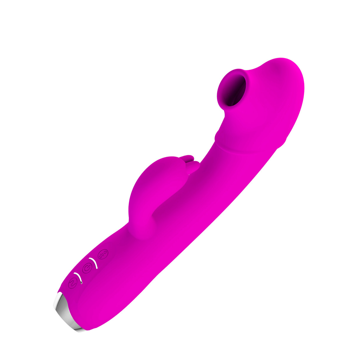 Vibrador de Ponto G e Clítoris Recarregável com 12 Modos de Vibração, Capa e 3 Níveis de Pulsação - Pretty Love Regina | 12,1 x 3,3 cm | Disponível em 2 Cores - 7