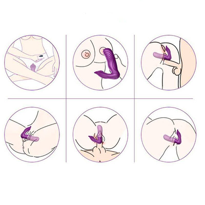 Foto 3 do produto Estimulador de Ponto G e Clitóris em Silicone com 10 Modos de Vibração Potentes e Controle Remoto - Pleasure Dreams | 12 x 3,3 cm