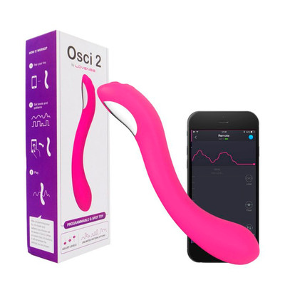 Estimulador de Ponto G em Silicone Soft Touch com 7 Modos de Pulsação, Aplicativo Interativo e Recarregável - Lovense Osci 2 | 12 x 3,9 cm