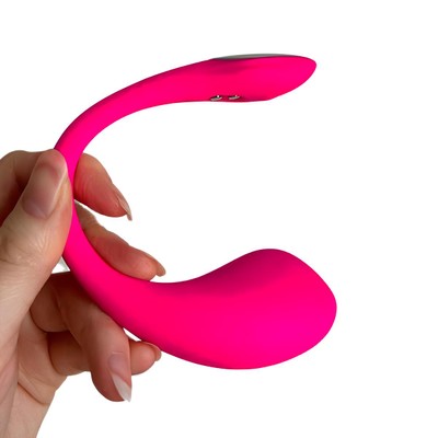 Estimulador de Ponto G em Silicone com 7 Modos de Vibração , Luz de Led, Recarregável e Controle por Aplicativo - Lovense Lush 4