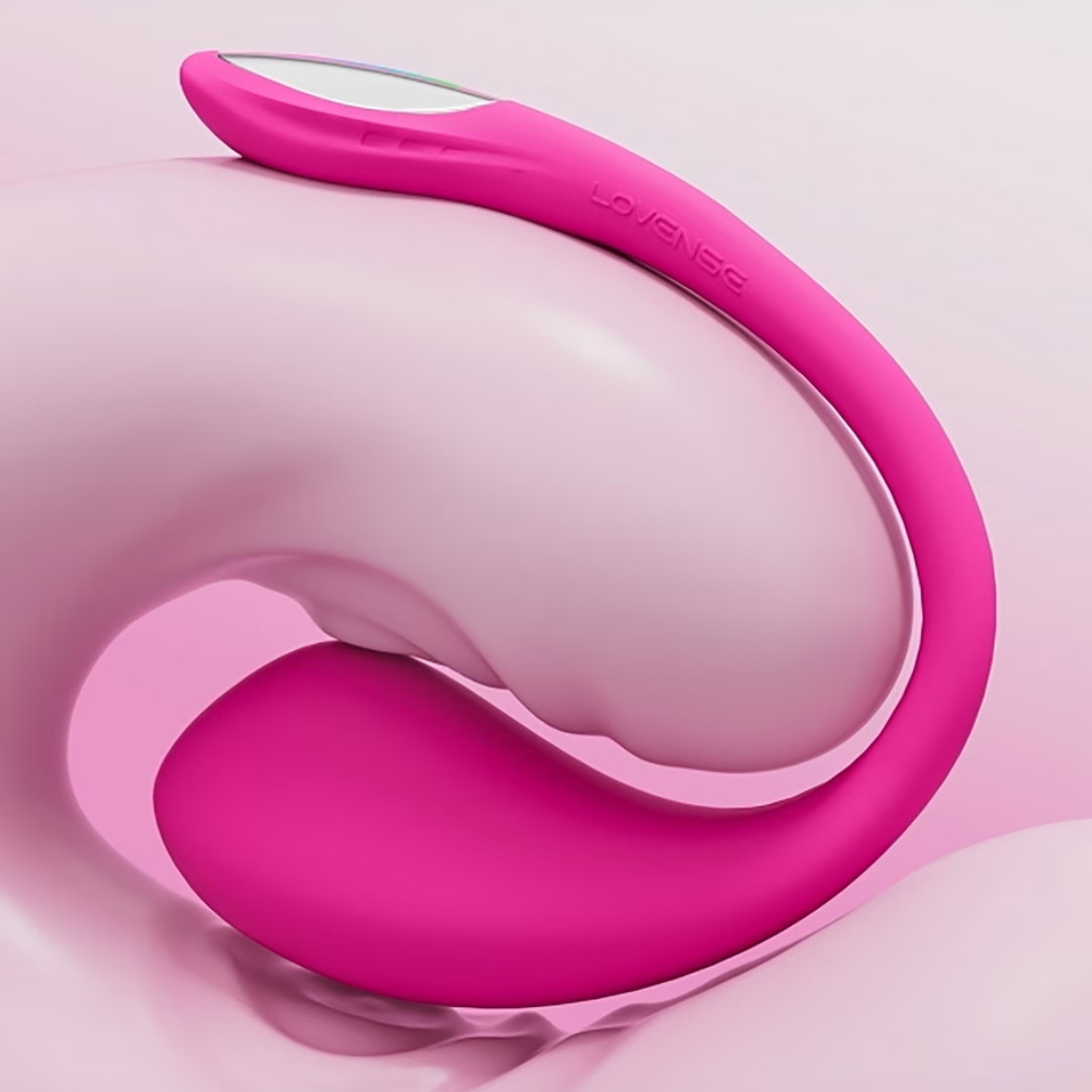 Estimulador de Ponto G em Silicone com 7 Modos de Vibração , Luz de Led, Recarregável e Controle por Aplicativo - Lovense Lush 4 - 3