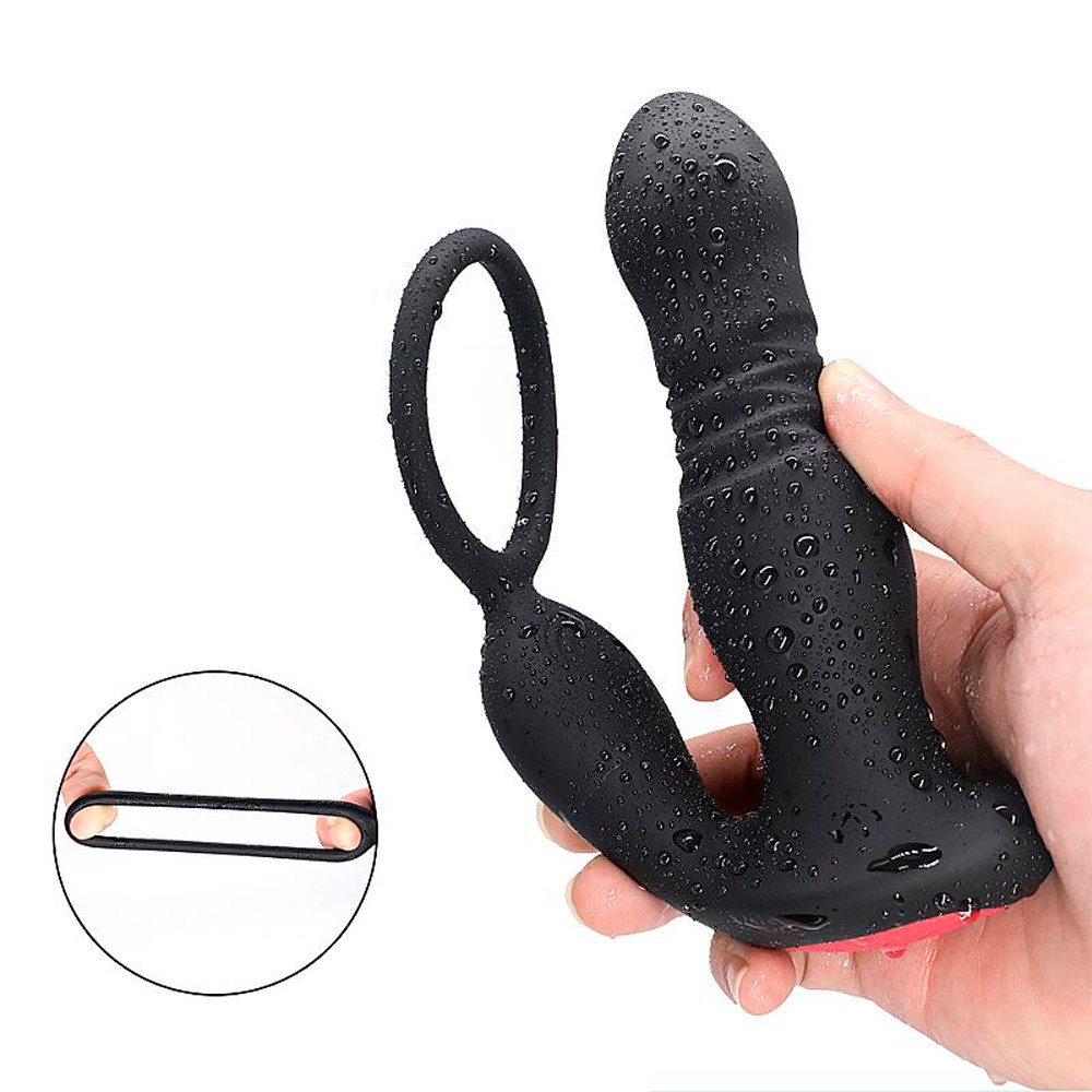 Estimulador de Próstata com Anel Peniano, 7 Modos de Vibração, 7 Movimentos de Vai e Vem e Controle Remoto Sem Fio - Rocky-RCT - 8